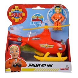 Sam a tűzoltó - Wallaby helikopter Tom figurával