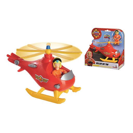 Sam a tűzoltó - Wallaby helikopter Tom figurával