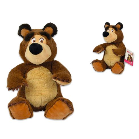 Mása és a Medve - Ülő medve 20 cm-es babzsák plüss - Simba Toys