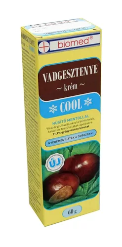 Biomed hűsítő bőrápoló krém vadgesztenyével – 60 g (kozmetikum)