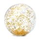 Átlátszó csillámos strandlabda - 71 cm - 12807