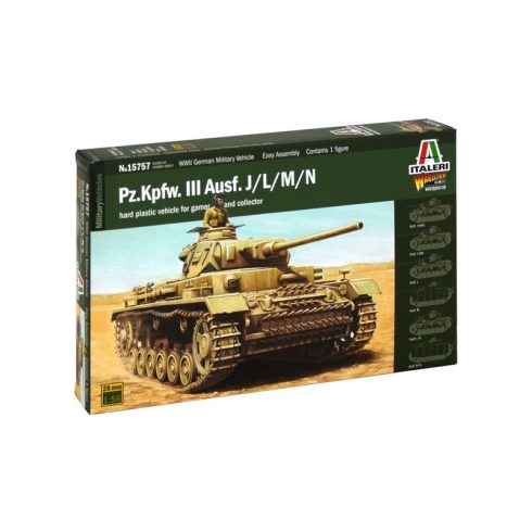 Italeri - Pz.Kpfw. III Ausf. J/L/M/N makett 1:56