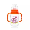 Színes mintás cumisüveg fogóval - 125ml