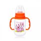 Színes mintás cumisüveg fogóval - 125ml