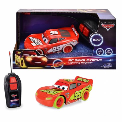 Verdák Glow Racers Villám McQueen távirányítós autó 1/32