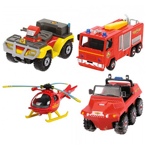 Sam a tűzoltó Járművek több változatban