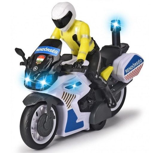 Dickie - Rendőrmotor játékszett figurával
