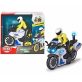 Dickie - Rendőrmotor játékszett figurával
