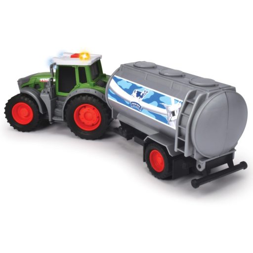 Dickie Fendt Farm Traktor Tejszállító Utánfutóval
