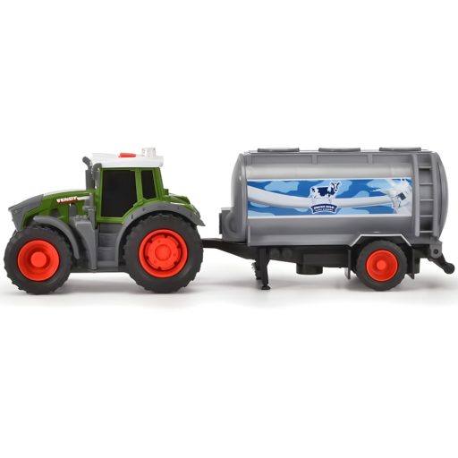 Dickie Fendt Farm Traktor Tejszállító Utánfutóval