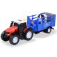 Dickie Fendt Farm Állatszállító Traktor Utánfutóval
