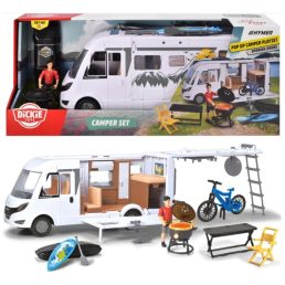 Dickie Hymer Camping Van Lakóautó Kiegészítőkkel 30 cm
