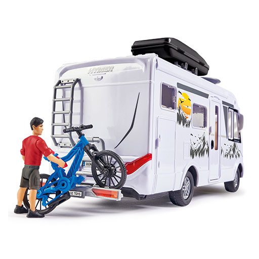 Dickie Hymer Camping Van Lakóautó Kiegészítőkkel 30 cm