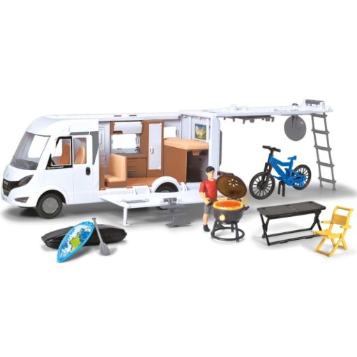 Dickie Hymer Camping Van Lakóautó Kiegészítőkkel 30 cm