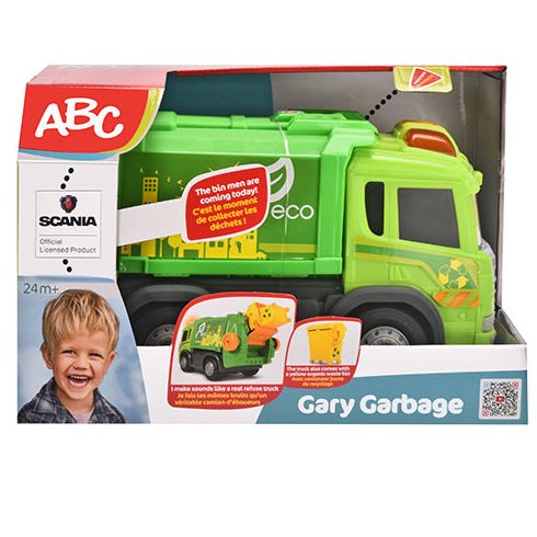 ABC Gary Garbage Szemetes autó fénnyel és hanggal
