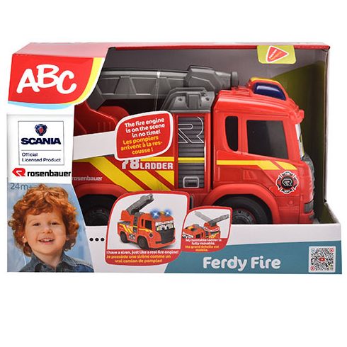 ABC Fredy Fire Tűzoltóautó fénnyel és hanggal