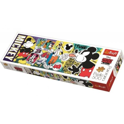 Trefl Panoráma puzzle - Mickey egér és barátai - 500 db-os puzzle