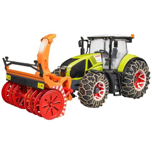 Bruder Claas Axion 950 traktor hólánc és hómaró tartozékkal 03017