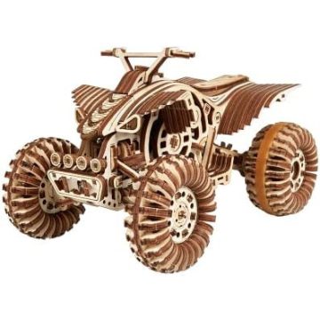 Wood Trick Raptor Quad Bike 3D mechanikus fa modell