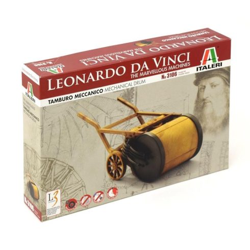 Italeri - Leonardo Da Vinci - Mechanical Drum makett
