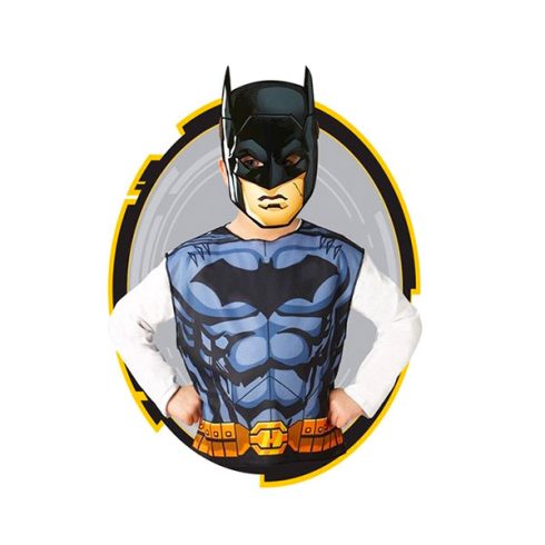 Igazság ligája-Batman prémium jelmez papír maszkkal, 95-125 cm