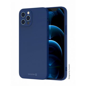 Swissten Soft Joy szilikon tok iPhone 15 Pro Max, kék