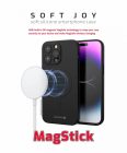 Swissten Soft Joy MagStick tok iPhone 15 Pro Max, fekete