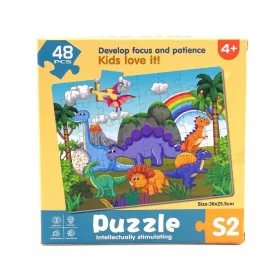48 darabos puzzle csomag - Dinós - 45823
