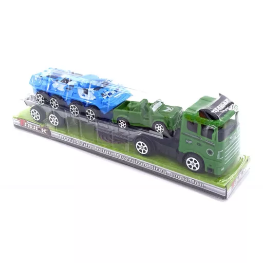 Kamion platformon - katonai járműszállító szett - 45932