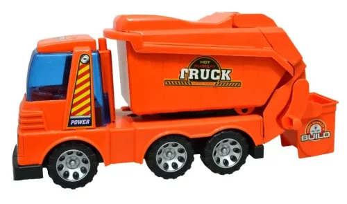 Szemetes autó mozgó emelőkarral