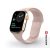 Swissten Apple Watch szilikon szíj, 38-40 mm, rózsaszín homok