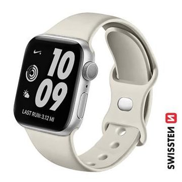 Swissten Apple Watch szilikon szíj 38/40/41 mm, szürke