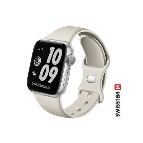 Swissten Apple Watch szilikon szíj 38/40/41 mm, szürke