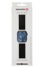 Swissten Apple Watch állítható nylon körszíj 42/44/45/49 mm, fekete