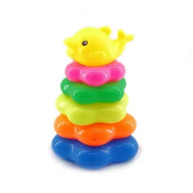 Delfines toronyépítő játék