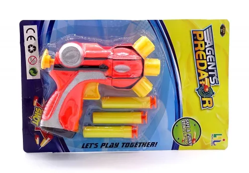 Pisztoly soft kilövő szett lapon - 46917