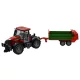 Traktor pótkocsis platformon
