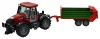 Traktor pótkocsis platformon