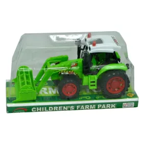 Zöld lendkerekes traktor