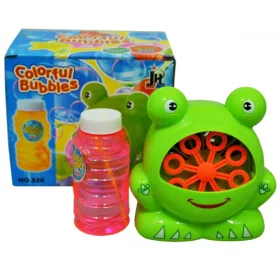 Aranyos béka buborékfújó gép