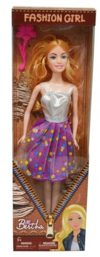 Divat baba pöttyös szoknyában kiegészítővel