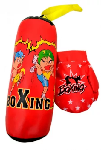 Piros mintás box szett