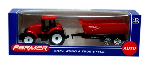 Traktor utánfutóval - többféle színben