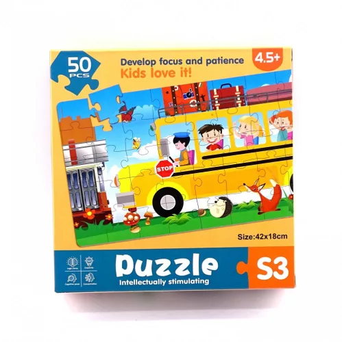 50 darabos puzzle csomag - Járműves - 48580