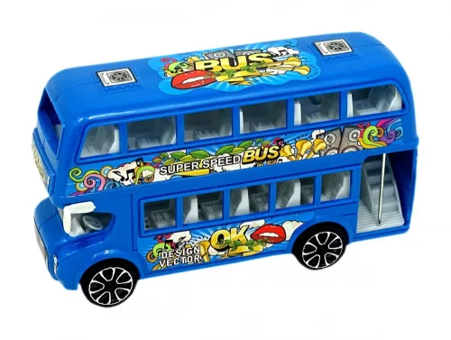 Emeletes busz többféle színben