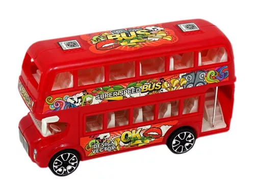 Emeletes busz többféle színben