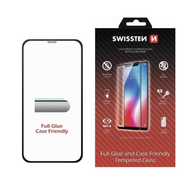 Swissten tokbarát full 3D fólia iPhone 7/8 fekete