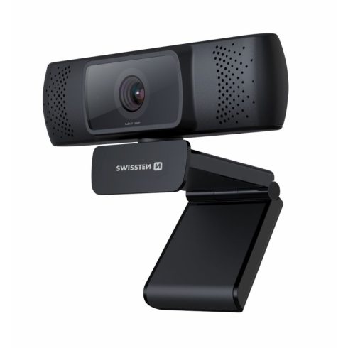 Swissten webkamera FHD 1080p - autofókusz, beépített mikrofon