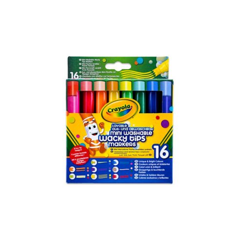 Crayola - Különleges hegyű mintázófilc 16 db-os