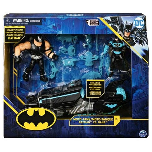Batman: Batman vs. Agyagpofa Batmotorral figura szett